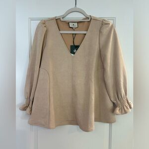 Tuckernuck Suede Blouse NEW